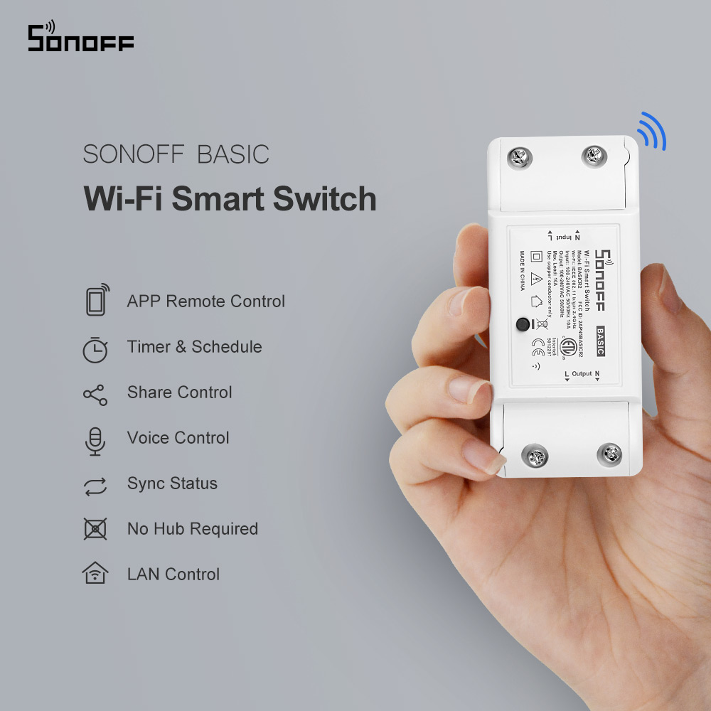 Smart Light Switch Wifi - Itead SONOFF 기본 R2 미니 DIY