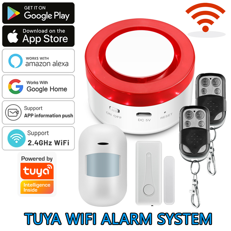 Smart Home Automation Kit - 와이파이 투야 홈 경보 시스템, 120DB