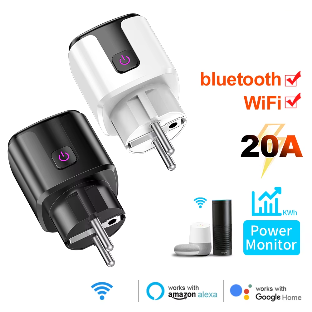 Wifi Smart Plug - 스마트 20A EU 플러그 WiFi+블루투스 소켓(전력
