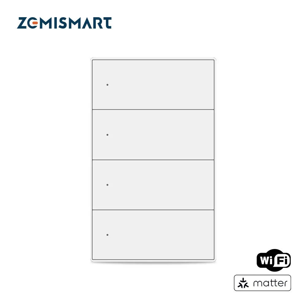 Smart Light Switch Wifi - Zemismart Matter 와이파이 스마트 벽 조명