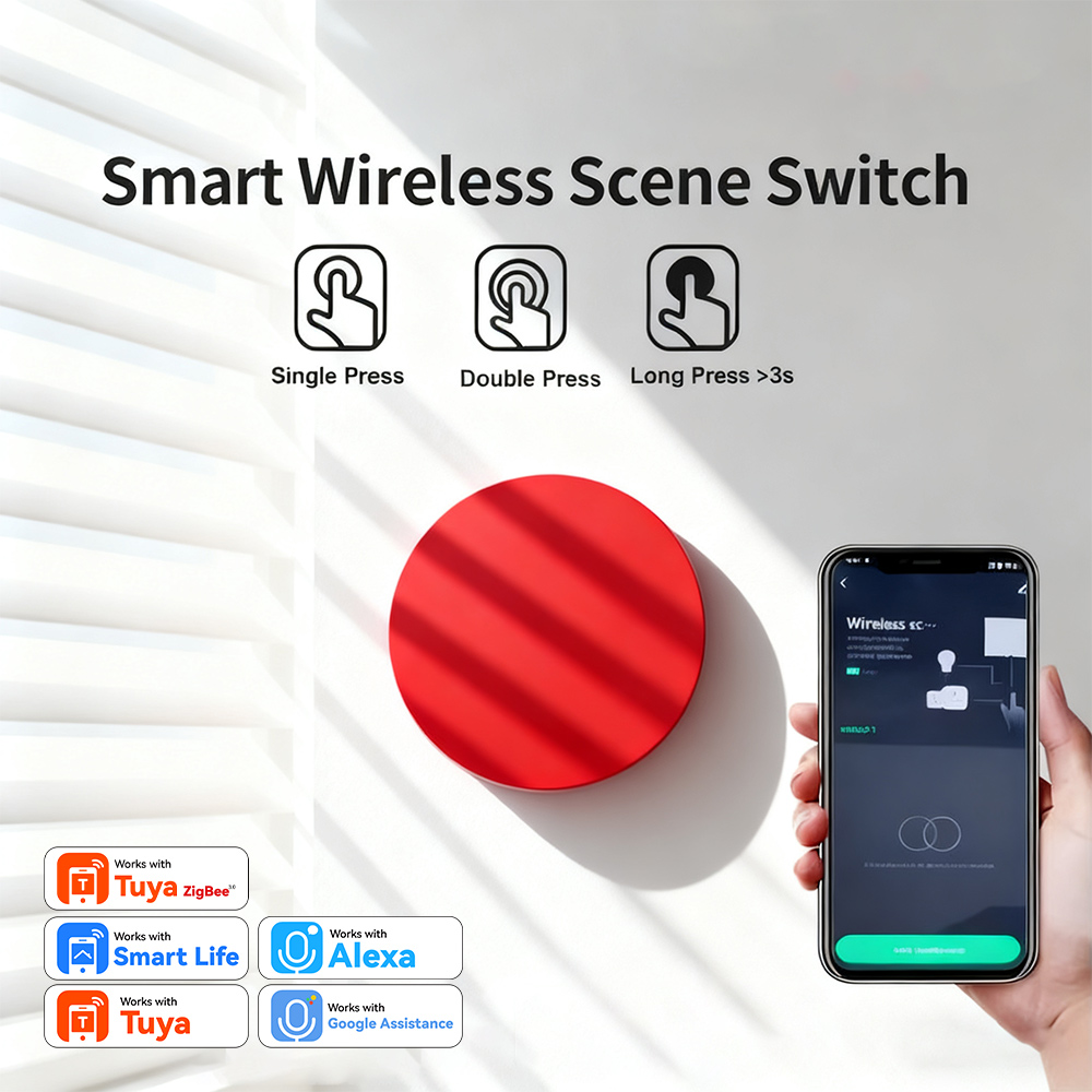 Smart Light Switch Wifi - Tuya Zigbee 스마트 무선 장면 버튼