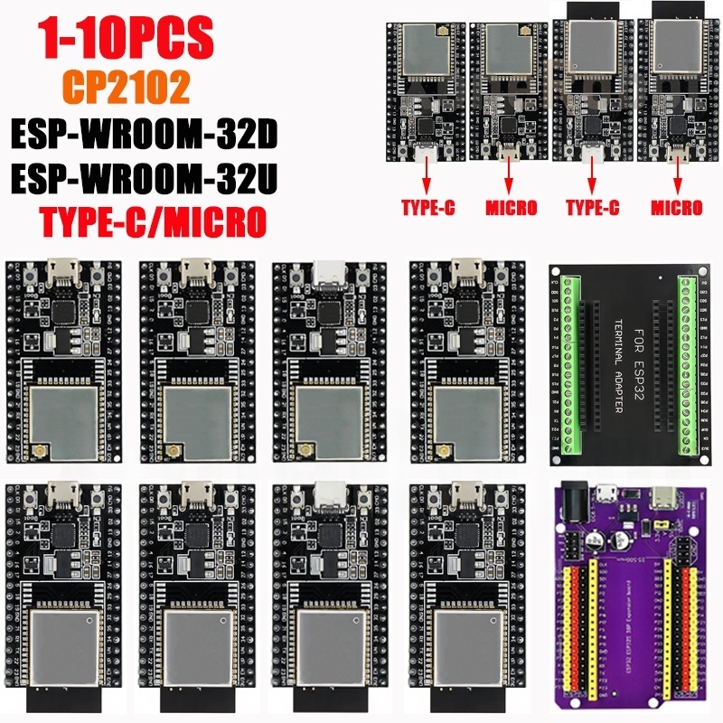 Esp32 Smart Home Kit - 1-10PCS ESP32-DevKitC 코어 보드 TYPE-C/MICRO ESP32