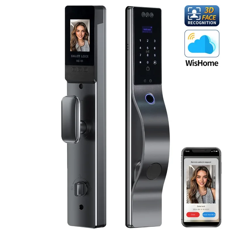 디지털 스마트 도어락, Wi-Fi 앱 제어, 3D 얼굴 - Smart Door Lock Wifi 리뷰 및 가격