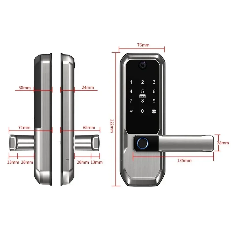 투야 와이파이 스마트 도어락, 피프홀 카메라 내장, 싱 - Smart Door Lock Wifi 리뷰 및 가격