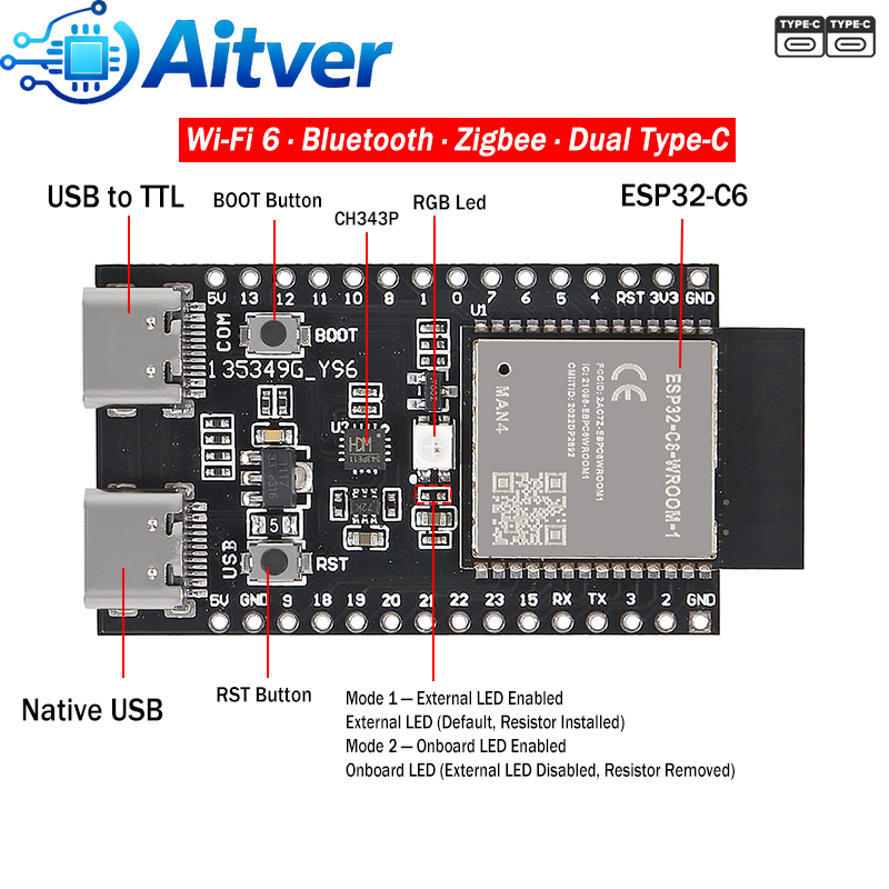 ESP32 C6 개발 보드 WiFi6 BLE5 Zigb - Esp32 Smart Home Kit 리뷰 및 가격