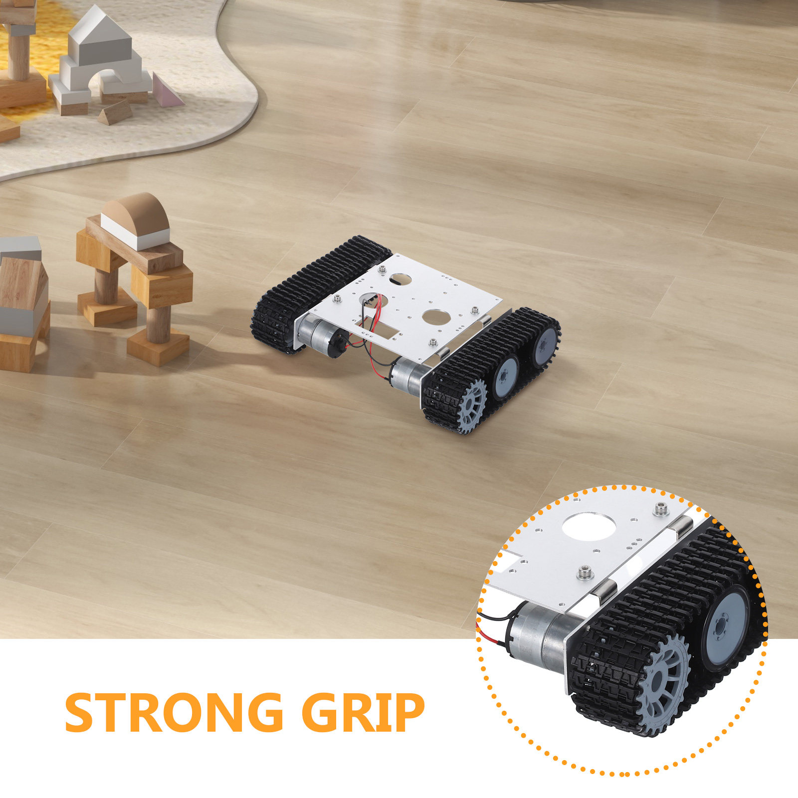 금속 로봇 탱크 섀시 키트 - 12V 모터, RC ST - Stem Robotics Kit 리뷰 및 가격