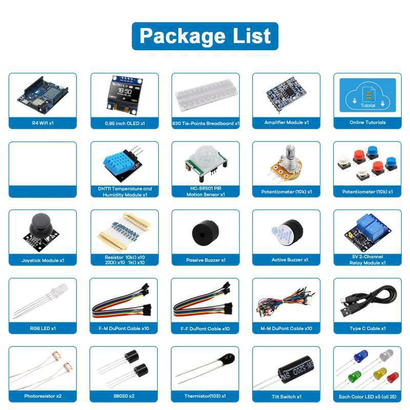 UNO R4 WiFi 호환 개발용 스타터 키트(센서 및 - Sensor Kit Arduino 리뷰 및 가격