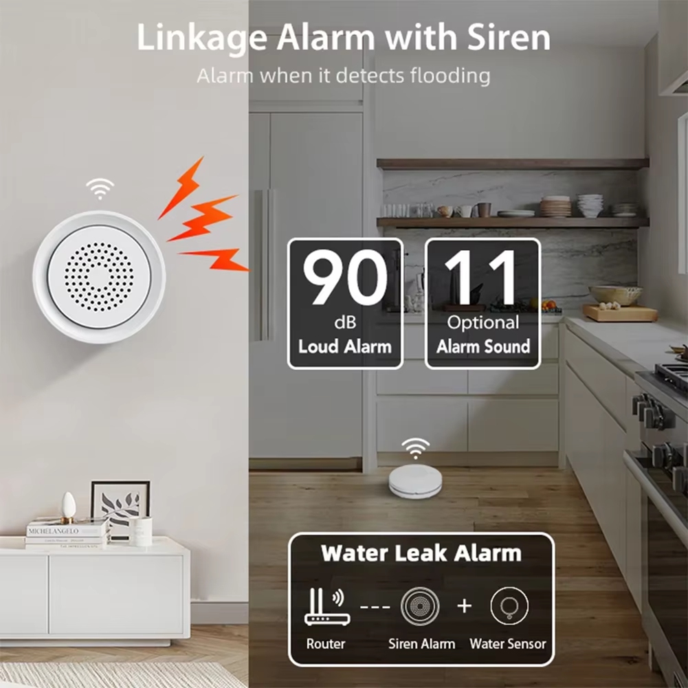 사이렌 알람 기능이 있는 BTLIFE-홍수 감지기 Wi - Smart Home Automation Kit 리뷰 및 가격