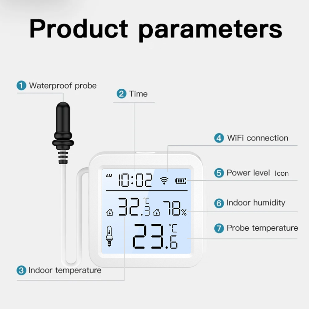 외부 프로브가 있는 WiFi 습도 온도 센서, 실내/실 - Wifi Thermostat 리뷰 및 가격